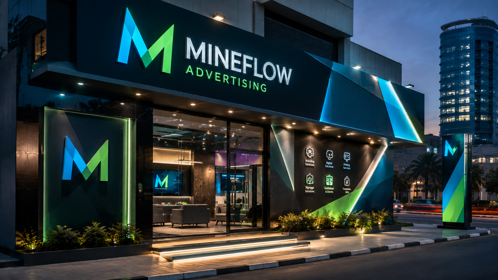 Mineflow Signage and Branding Project