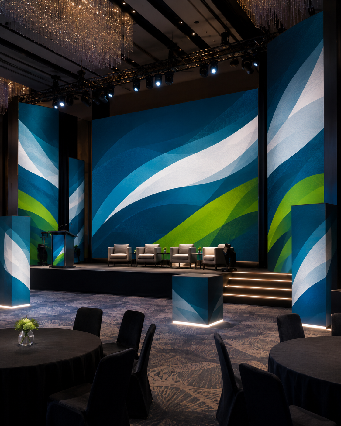Large format event graphics