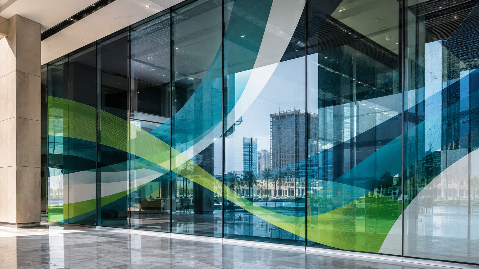 Large format window graphics