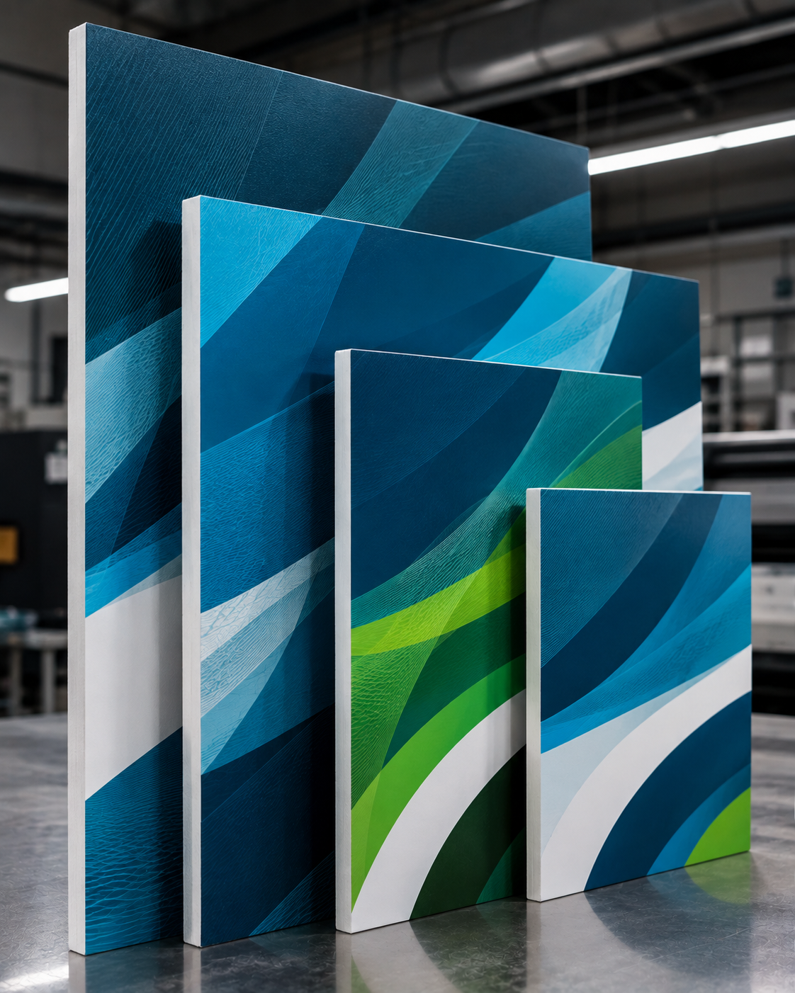 Large format rigid board printing