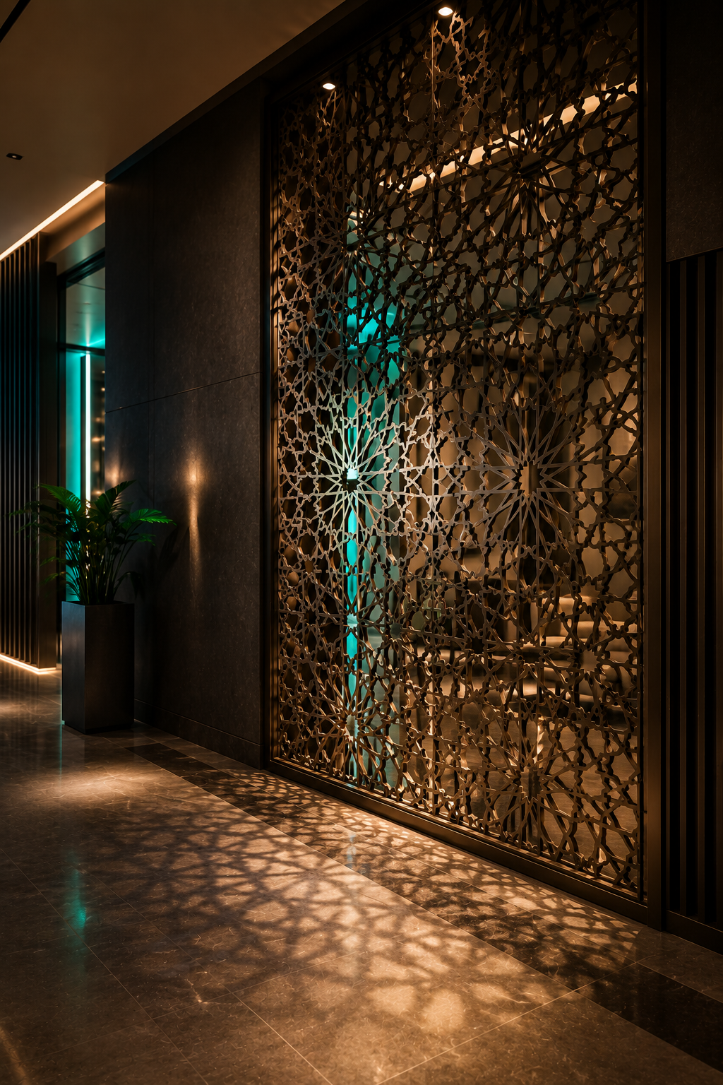 Laser cut architectural screens