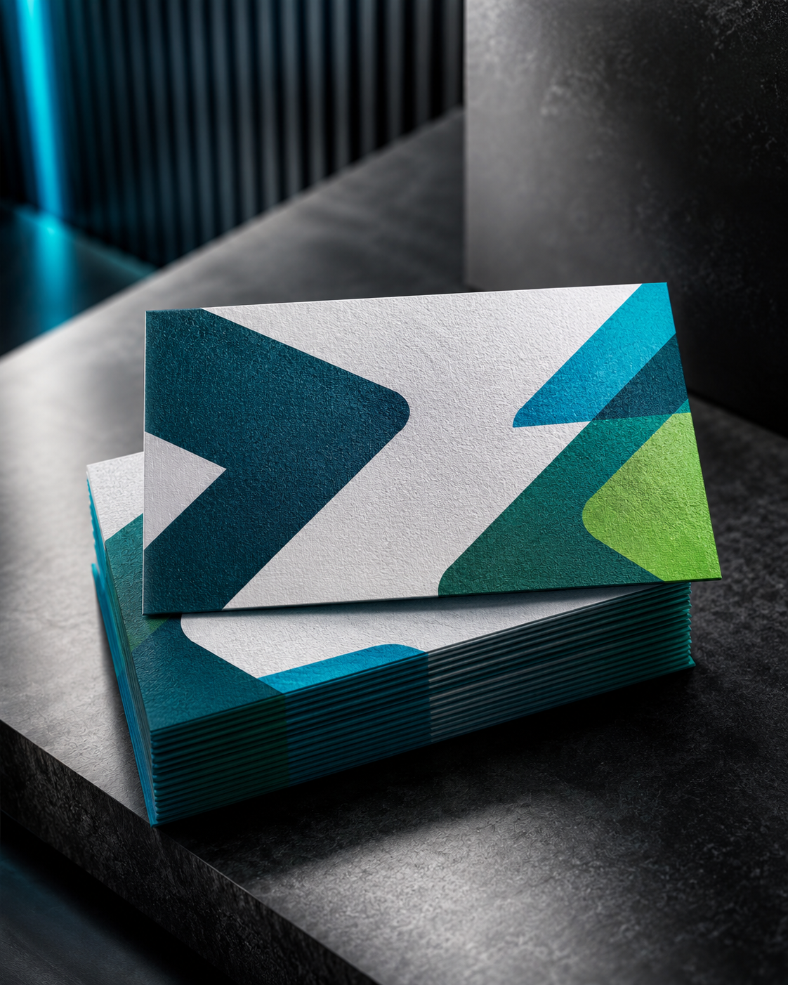 Premium offset printed business cards