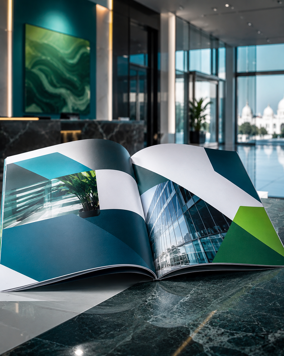Corporate offset printed brochure