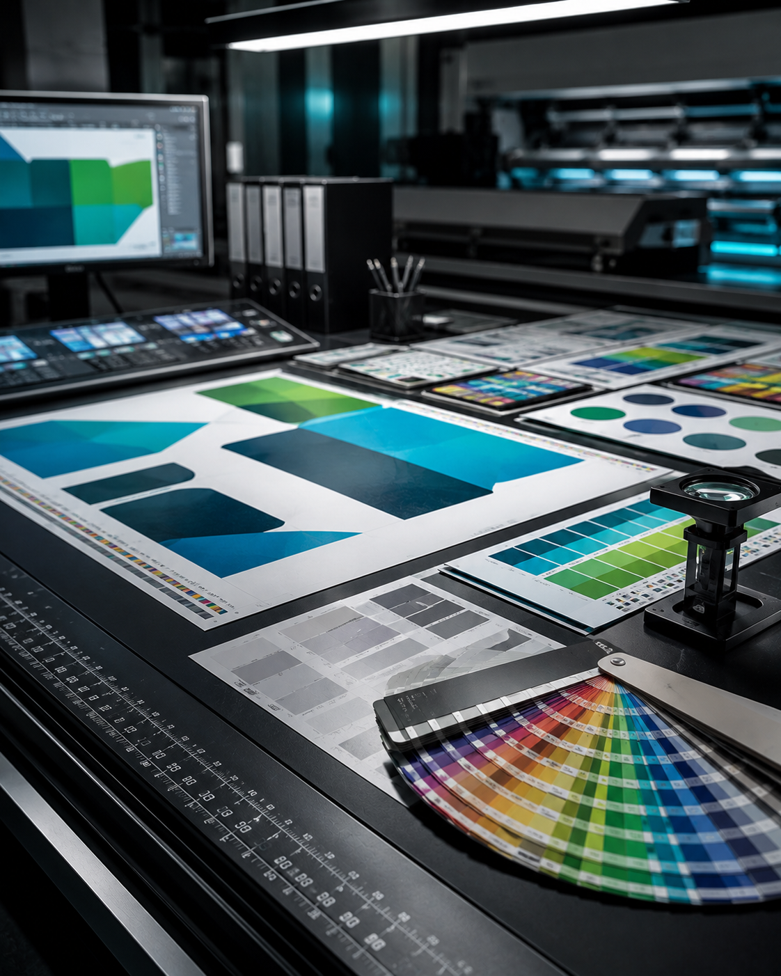 Offset printing prepress preparation
