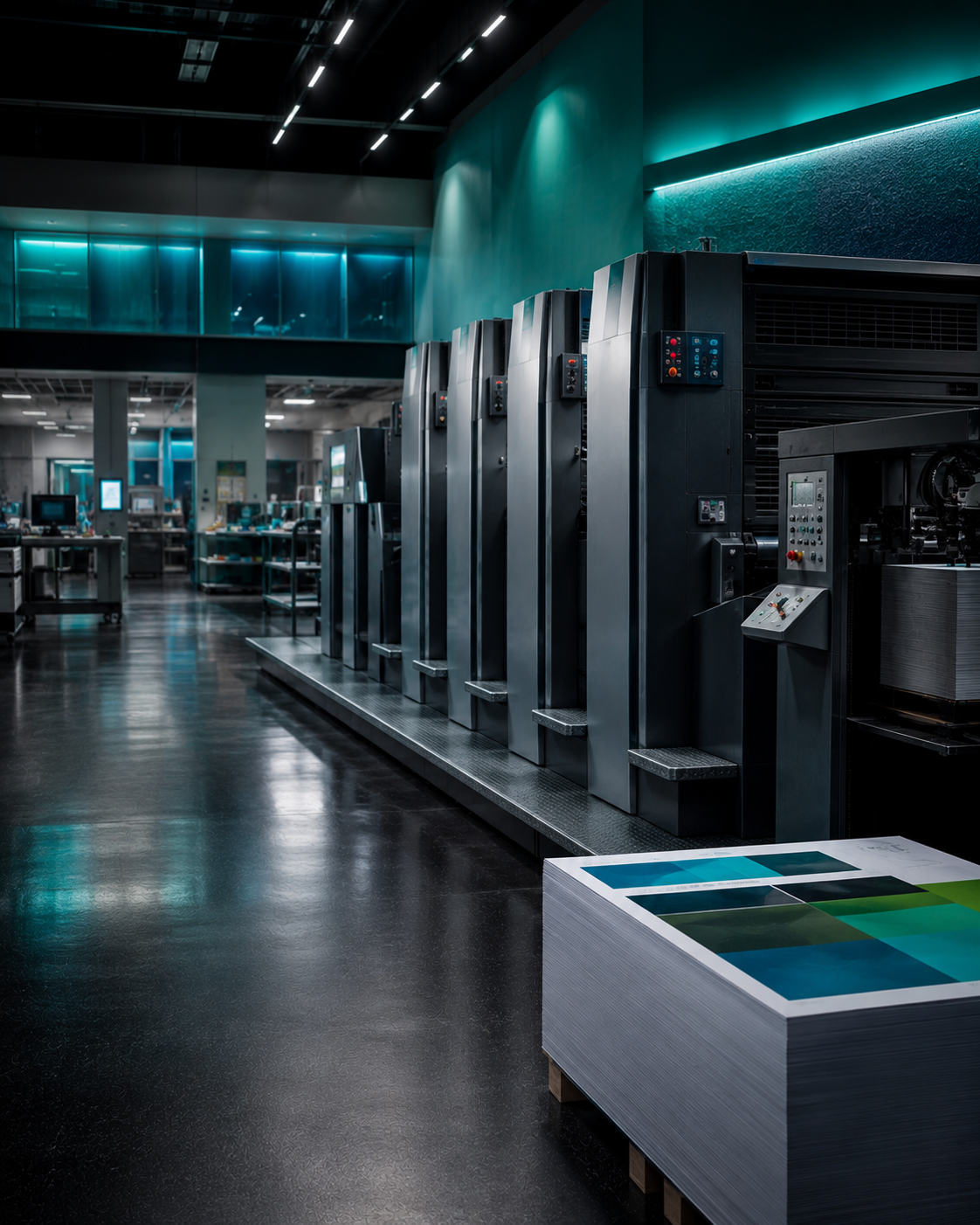 Professional offset printing production