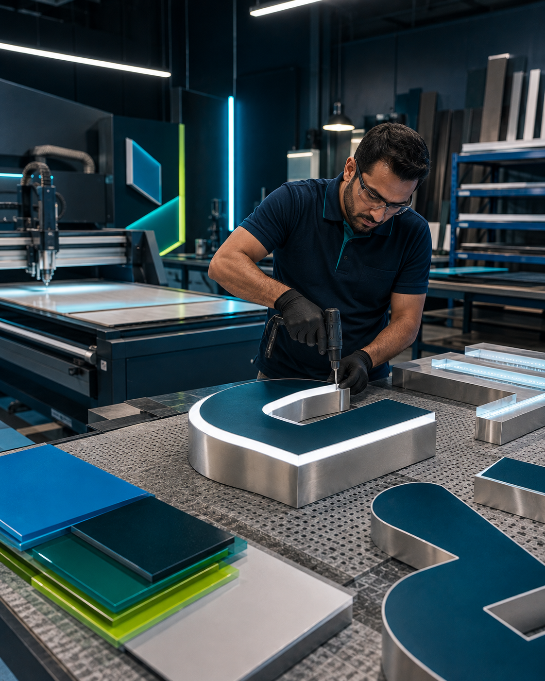 Premium signage production