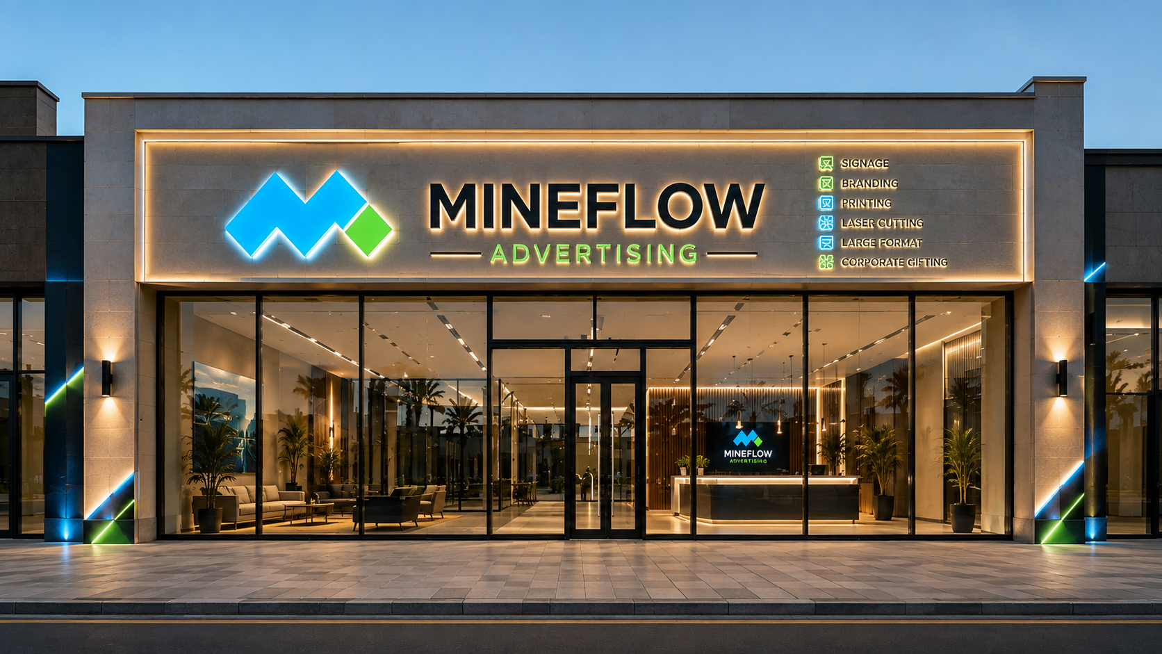Commercial storefront before signage